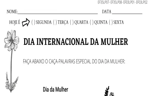 3º ano dia internacional da mulher